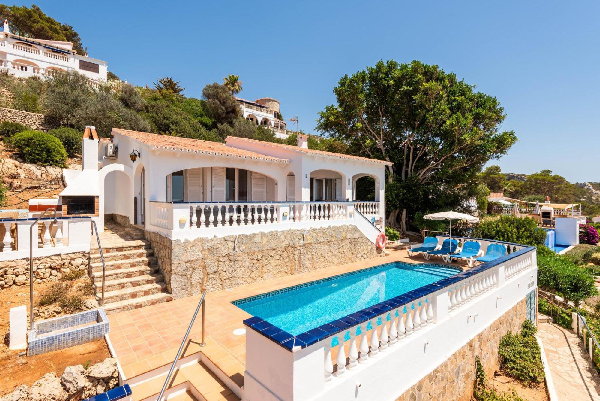 Villa Los Pinos Son Bou Bagian luar foto